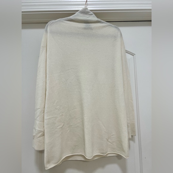NWOT NAADAM Cashmere Mockneck Tunic Sweater - Picture 3 of 8